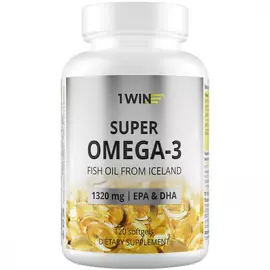 Рыбий жир 1WIN "Super Omega-3", 120 капсул