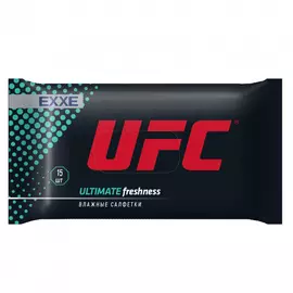 Салфетки влажные UFC "Ultimate Freshness", 15 штук