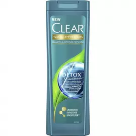 Шампунь для волос Clear "Detox", против перхоти, 400 мл