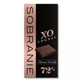 Шоколад Sobranie "XO Cognac", горький, с коньяком , 90 гр