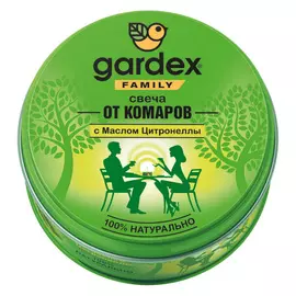 Свеча репеллентная от комаров Gardex "Family", 110 г