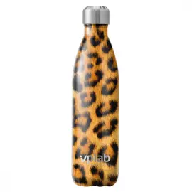 Термобутылка Vplab "Metal Water Thermo bottle", цвет: леопардовый, 500 мл