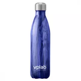 Термобутылка Vplab "Metal Water Thermo bottle", цвет: синее дерево, 500 мл