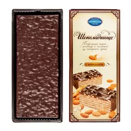 Торт Коломенское "Шоколадница с миндалем", вафельный, 270 г