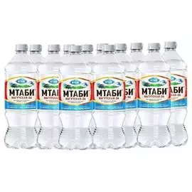 Вода минеральная Мтаби "Нагутская-26", природная, лечебно-столовая питьевая, 12 бутылок по 0,5 л