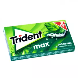 Жевательная резинка Trident max "Мята", без сахара, 27 г