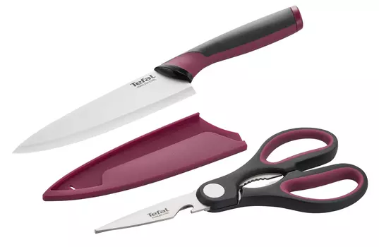 Набор из 2 предметов поварской нож 15 см + ножницы Tefal Comfort K250S225