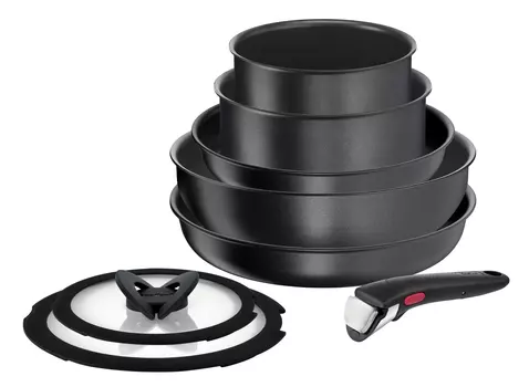 Набор посуды Ingenio Daily Chef Black 8 предметов 16/18/22/26/26 см L7629242