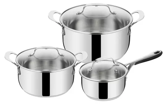 Набор посуды Jamie Oliver Kitchen Essentials 6 предметов 16/20/24 см E313S67