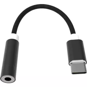 Адаптер Ritmix RCC-032 Black USB-C - Mini Jack 3.5mm (мама), Для подключения наушников с джеком 3.5 мм к мобильным телефонам с USB-C разъемам.