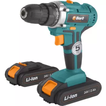 Аккумуляторная дрель-шуруповерт Bort BAB-24Ux2Li-FDK