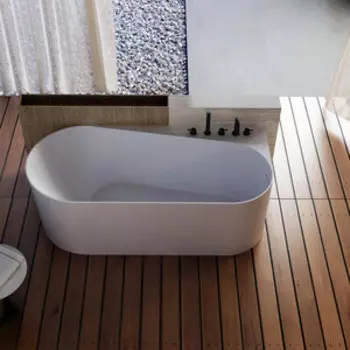 Акриловая ванна Abber 170х80 правая, на каркасе, слив-перелив (AB9496-1.7 R)