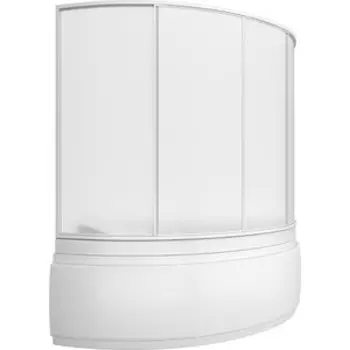 Акриловая ванна BAS Лагуна 170х110 левая, со шторкой, каркасом и панелью