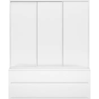 Акриловая ванна BAS Мальдива 160х70 со шторкой, каркасом и панелью