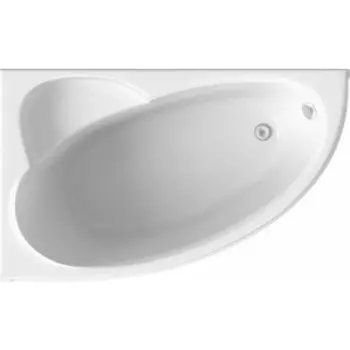 Акриловая ванна BAS Сагра 160х100 левая, с каркасом, фронтальная панель (В 00031, Э 00031)