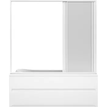 Акриловая ванна BAS Стайл 160х70 со шторкой, каркасом и панелью