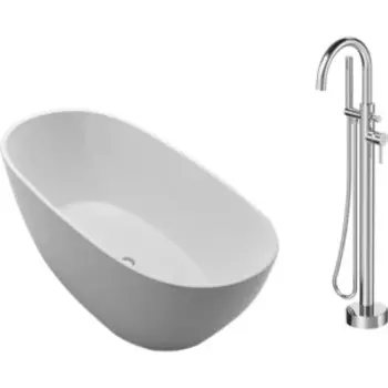 Акриловая ванна BelBagno 150x75 со смесителем (BB81-1500, F7514100)