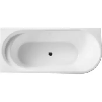 Акриловая ванна BelBagno 150x80 левая, слив-перелив хром (BB410-1500-780-L)