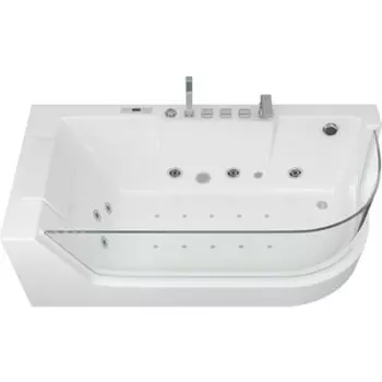 Акриловая ванна Grossman 170x80 левая, с гидромассажем (GR-17000L)