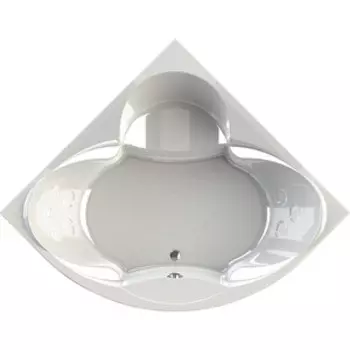 Акриловая ванна Radomir Филадельфия 170х170 с каркасом, фронтальной панелью, сливом-переливом (1-01-2-0-1-042К)