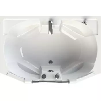 Акриловая ванна Radomir Конкорд 180х120 с каркасом, фронтальной панелью, ручкой, сливом-переливом (1-01-2-0-9-025К)