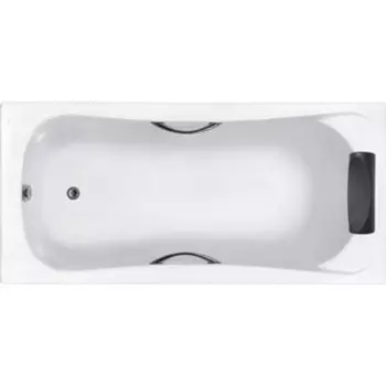 Акриловая ванна Roca BeCool 170x80 с ручками, каркас, слив-перелив (ZRU9302852 + ZRU9302853)