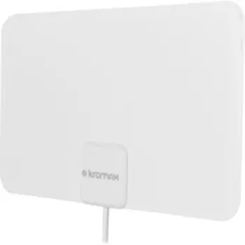 Антенна телевизионная Kromax FLAT-12w (комнатная, активная, 28 дБ) белая