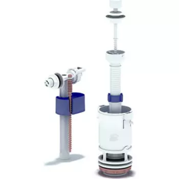 Арматура с нижней подводкой АНИ пласт 1/2 с пластиковым штуцером ручка шток (WC4550)