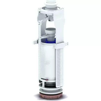 Арматура сливная АНИ пласт кнопка пластиковая белая (WC7010)