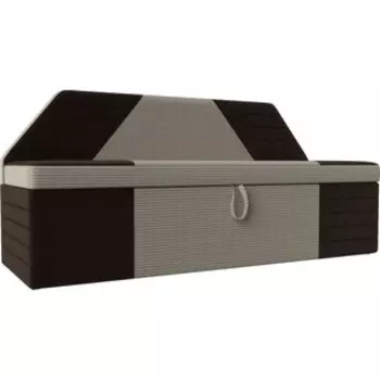 АртМебель Кухонный прямой диван Дуглас корфу 02 микровельвет коричневый