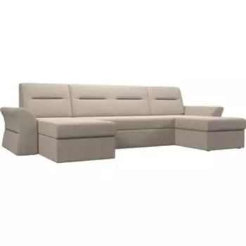 АртМебель П-образный диван Клайд рогожка бежевый