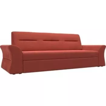 АртМебель Прямой диван Клайд микровельвет коралловый