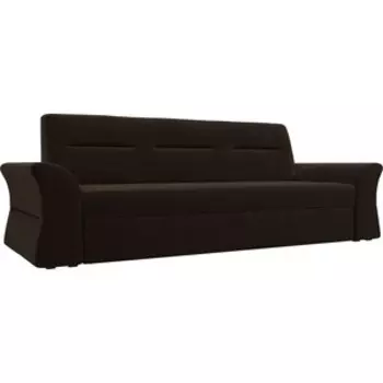 АртМебель Прямой диван Клайд микровельвет коричневый