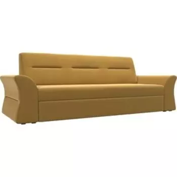АртМебель Прямой диван Клайд микровельвет желтый