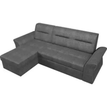 АртМебель Угловой диван Клайд рогожка серый левый угол