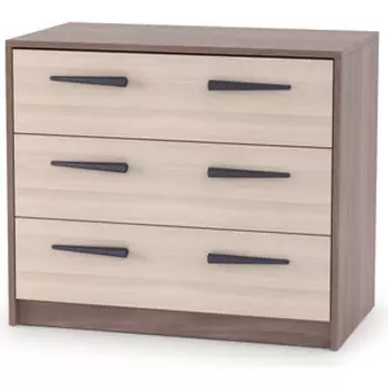Атмосфера Комод с 3-мя ящиками Оптима шимо темный/шимо светлый