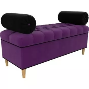 Банкетка АртМебель Глория микровельвет фиолетовый