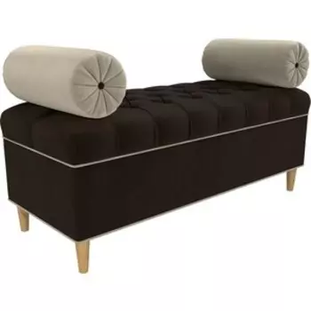 Банкетка АртМебель Глория микровельвет коричневый