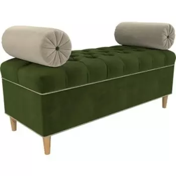 Банкетка АртМебель Глория микровельвет зеленый