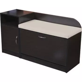 Банкетка для прихожей Шарм-Дизайн Уют левый венге