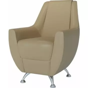 Банкетка-кресло Гранд Кволити 6-5121 Лилиана/кофе с молоком к/з
