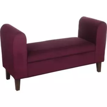 Банкетка Мебельстория Арагон фиолетовый велюр