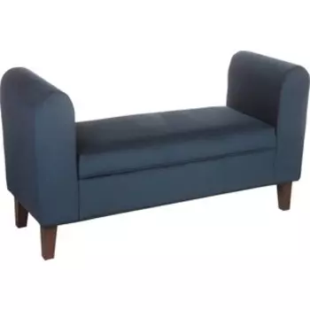 Банкетка Мебельстория Арагон синий велюр