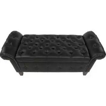 Банкетка Мебельстория Беркли-1 черный