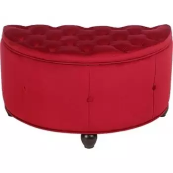Банкетка Мебельстория Луна Т красный велюр