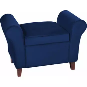 Банкетка Мебельстория Октавия-2 синий велюр