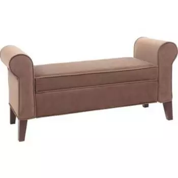 Банкетка Мебельстория Октавия коричневый