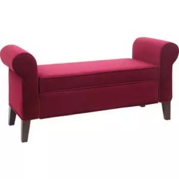 Банкетка Мебельстория Октавия велюр бордовый