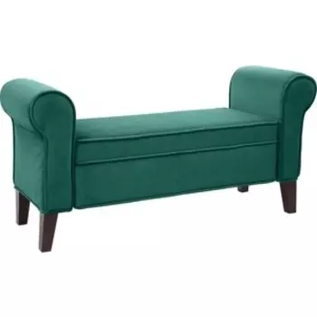 Банкетка Мебельстория Октавия зеленый велюр