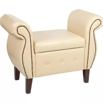 Банкетка Мебельстория Серра-2 бежевый к/з